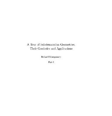 خرید و دانلود نسخه کامل کتاب Subriemannian geometries, their genesis and applications 1
