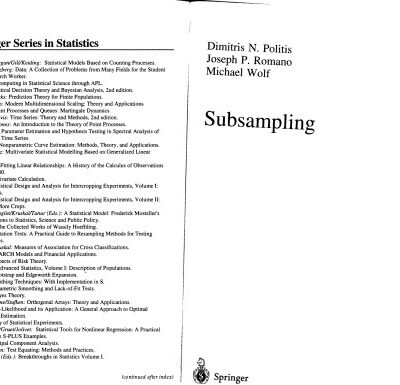 خرید و دانلود نسخه کامل کتاب Subsampling