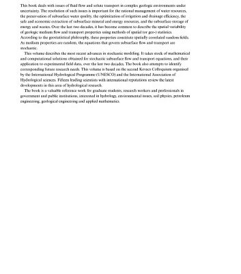 خرید و دانلود نسخه کامل کتاب Subsurface Flow and Transport: A Stochastic Approach (International Hydrology Series)