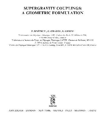 خرید و دانلود نسخه کامل کتاب Supergravity couplings: a geometric formulation