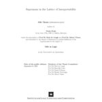 خرید و دانلود نسخه کامل کتاب Supremum in the Lattice of Interpretability [MSc Thesis]
