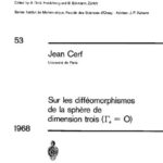 خرید و دانلود نسخه کامل کتاب Sur les diffeomorphismes de la sphere de dimension trois
