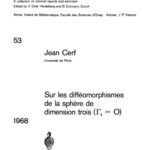 خرید و دانلود نسخه کامل کتاب Sur les diffeomorphismes de la sphere de dimension trois (G4 = O)