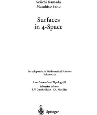 خرید و دانلود نسخه کامل کتاب Surfaces in 4-space
