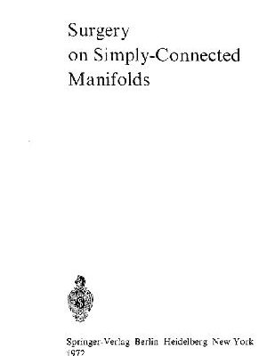 خرید و دانلود نسخه کامل کتاب Surgery on simply-connected manifolds