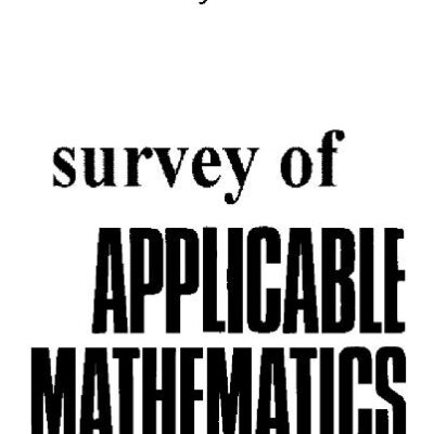 خرید و دانلود نسخه کامل کتاب Survey of applicable mathematics