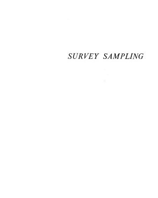 خرید و دانلود نسخه کامل کتاب Survey Sampling