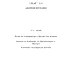 خرید و دانلود نسخه کامل کتاب syllabus Algèbre linéaire