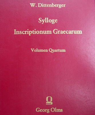 خرید و دانلود نسخه کامل کتاب Sylloge Inscriptionum Graecarum