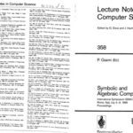 خرید و دانلود نسخه کامل کتاب Symbolic and Algebraic Computation: International Symposium ISSAC ’88 Rome, Italy, July 4–8, 1988 Proceedings