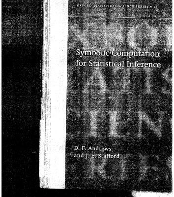 خرید و دانلود نسخه کامل کتاب Symbolic Computation for Statistical Inference