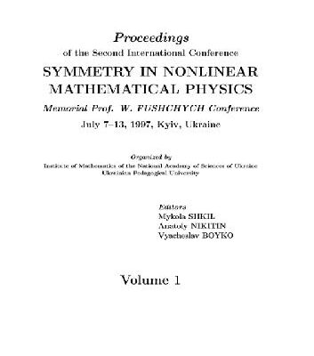 خرید و دانلود نسخه کامل کتاب Symmetry in nonlinear mathematical physics