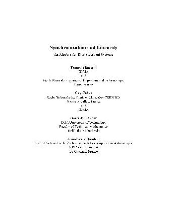 خرید و دانلود نسخه کامل کتاب Synchronization and linearity: An algebra for discrete event systems