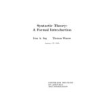 خرید و دانلود نسخه کامل کتاب Syntactic theory: a formal introduction