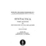 خرید و دانلود نسخه کامل کتاب Syntactica. T2, Syntaktisch-stilistische Gesichtspunkte und Probleme