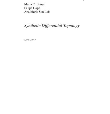 خرید و دانلود نسخه کامل کتاب Synthetic Differential Topology