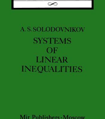 خرید و دانلود نسخه کامل کتاب Systems of Linear Inequalities