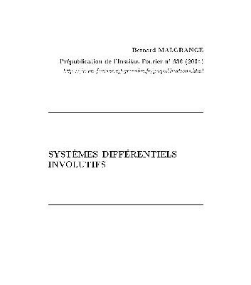 خرید و دانلود نسخه کامل کتاب Systmes diffrentiels involutifs (Fourier Inst. n.636, 2004, SMF)