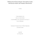 خرید و دانلود نسخه کامل کتاب Tableau-based Reasoning for Description Logics with Inverse Roles and Number Restrictions [PhD Thesis]