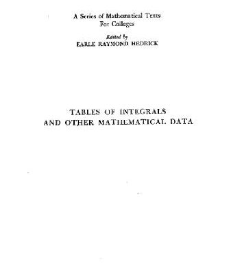 خرید و دانلود نسخه کامل کتاب Tables of integrals