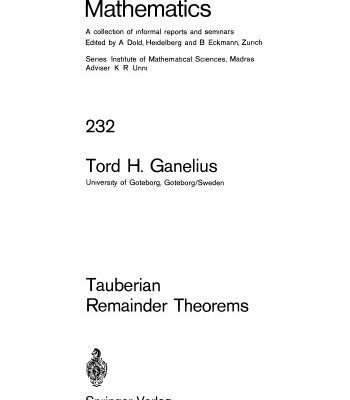 خرید و دانلود نسخه کامل کتاب Tauberian Remainder Theorems