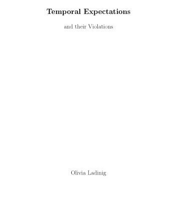 خرید و دانلود نسخه کامل کتاب Temporal Expectations and their Violations [PhD Thesis]