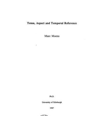 خرید و دانلود نسخه کامل کتاب Tense, Aspect and Temporal Reference [PhD thesis]