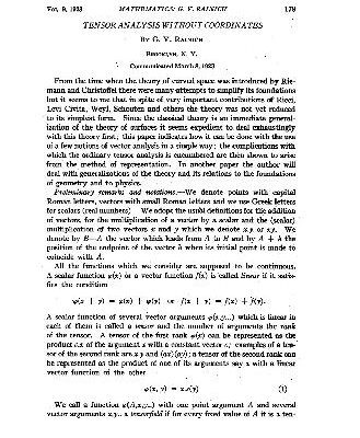 خرید و دانلود نسخه کامل کتاب Tensor Analysis Without Coordinates