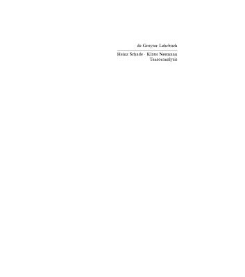 خرید و دانلود نسخه کامل کتاب Tensoranalysis (De Gruyter Lehrbuch)