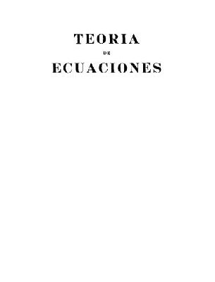 خرید و دانلود نسخه کامل کتاب Teoria de ecuaciones