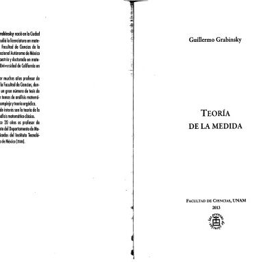 خرید و دانلود نسخه کامل کتاب Teoría de la medida