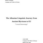 خرید و دانلود نسخه کامل کتاب The Albanian Linguistic Journey from Ancient Illyricum to EU – “Lexical Borrowings”