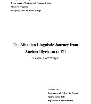 خرید و دانلود نسخه کامل کتاب The Albanian Linguistic Journey from Ancient Illyricum to EU – “Lexical Borrowings”