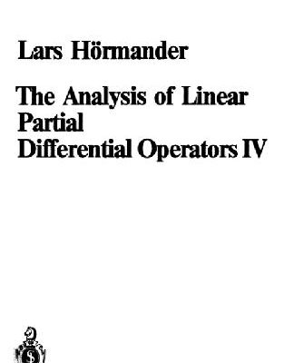 خرید و دانلود نسخه کامل کتاب The Analysis of Linear Partial Differential Operators. IV, Fourier Integral Operators