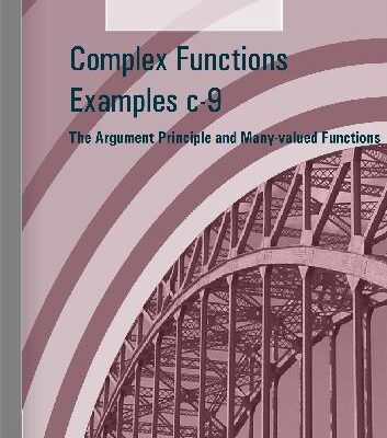 خرید و دانلود نسخه کامل کتاب The Argument Principle and Many-valued Functions, c-9