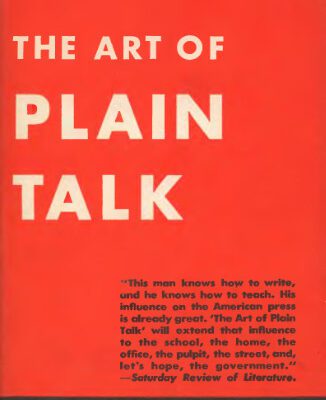 خرید و دانلود نسخه کامل کتاب The art of plain talk