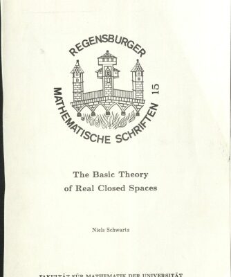 خرید و دانلود نسخه کامل کتاب The Basic Theory of Real Closed Spaces
