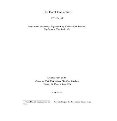 خرید و دانلود نسخه کامل کتاب The Borel conjecture