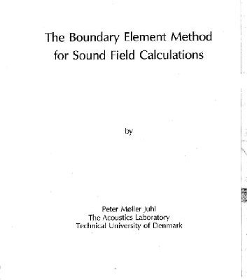خرید و دانلود نسخه کامل کتاب The boundary element method for sound field calculations