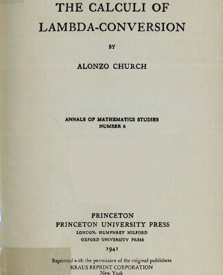 خرید و دانلود نسخه کامل کتاب The calculi of lambda-conversion