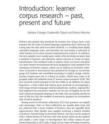 خرید و دانلود نسخه کامل کتاب The Cambridge Handbook of Learner Corpus Research