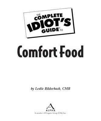 خرید و دانلود نسخه کامل کتاب The Complete Idiot’s Guide to Comfort Food