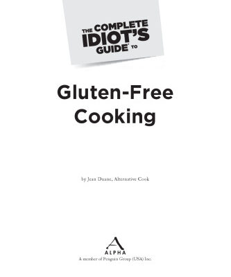 خرید و دانلود نسخه کامل کتاب The Complete Idiot’s Guide to Gluten-Free Cooking