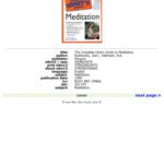 خرید و دانلود نسخه کامل کتاب The Complete Idiot’s Guide to Meditation