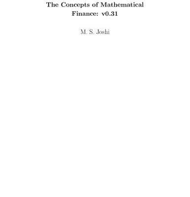خرید و دانلود نسخه کامل کتاب The Concepts and practice of mathematical finance