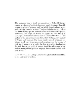 خرید و دانلود نسخه کامل کتاب The Creation of Lancastrian Kingship: Literature, Language and Politics in Late Medieval England
