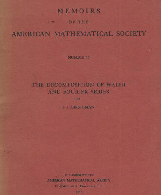 خرید و دانلود نسخه کامل کتاب The Decomposition of Walsh and Fourier Series