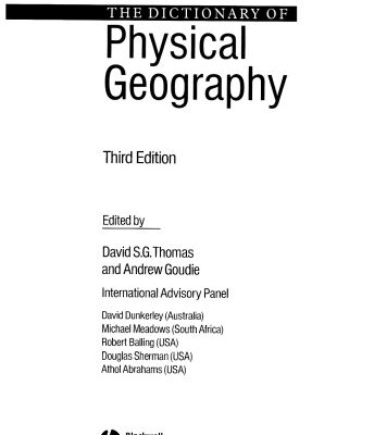 خرید و دانلود نسخه کامل کتاب The Dictionary of Physical Geography, Third Edition