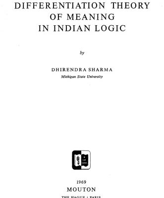 خرید و دانلود نسخه کامل کتاب The Differentiation Theory of Meaning in Indian Logic