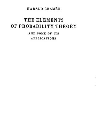 خرید و دانلود نسخه کامل کتاب The elements of probability theory and some of its applications